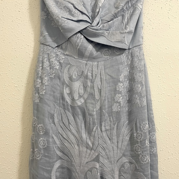 Aijek Natalie Embroidered Strapless Wide Leg Jumpsuit - Anthropologie - Size 4 - Picture 2 of 15